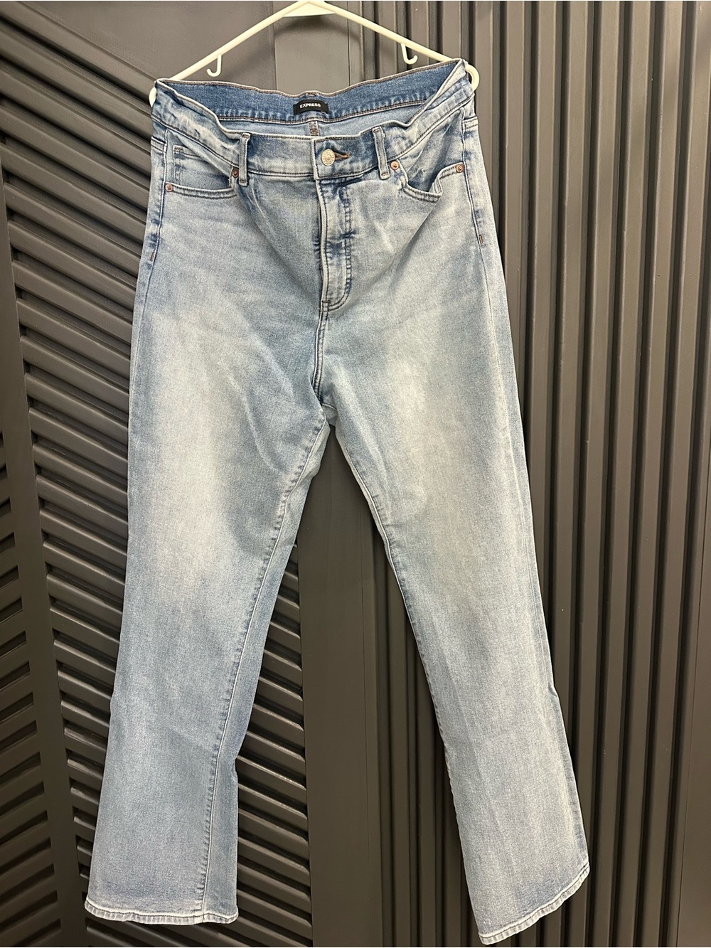 Express Light Blue Straight Leg Women’s Jeans